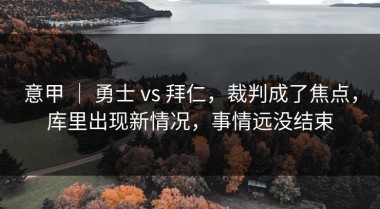 意甲 ｜ 勇士 vs 拜仁，裁判成了焦点，库里出现新情况，事情远没结束