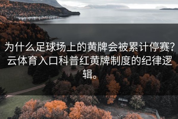 为什么足球场上的黄牌会被累计停赛？云体育入口科普红黄牌制度的纪律逻辑。