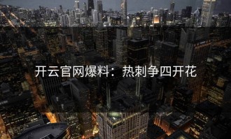 开云官网爆料：热刺争四开花